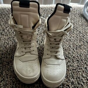 RICK OWENS BABYGEO Little Kid's Geo Leather Sneakers